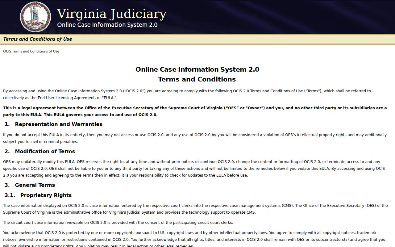 Norfolk City warrant lookup alternative on Virginia's public court-case search